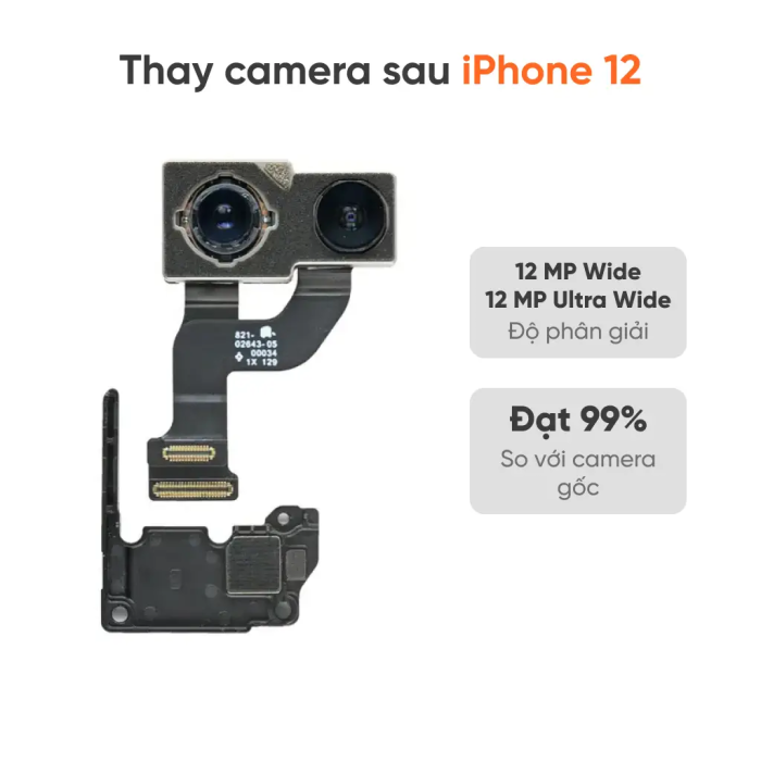 Thay camera sau iPhone 12