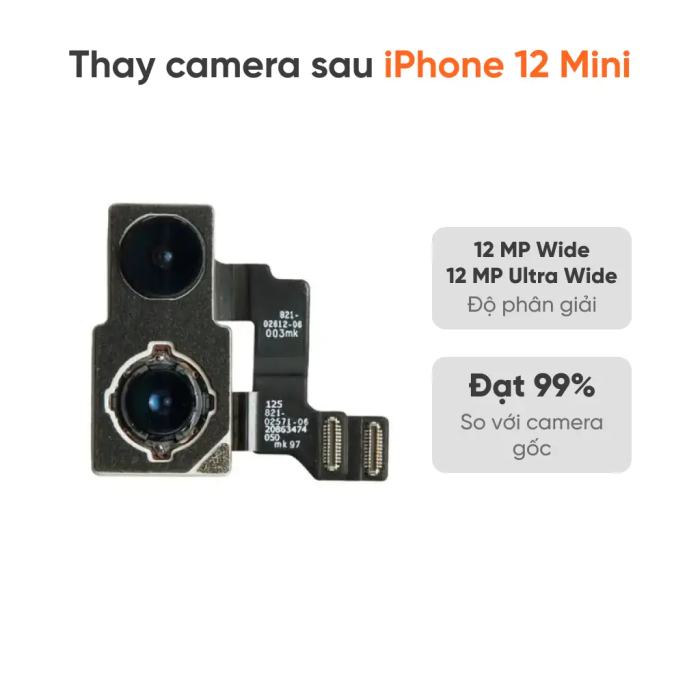 Thay camera sau iPhone 12 Mini