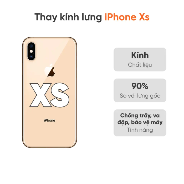  Thay kính lưng iPhone XS