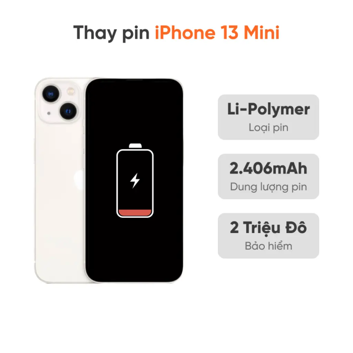 Thay pin iPhone 13 Mini
