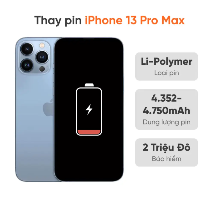 Thay pin iPhone 13 Pro Max