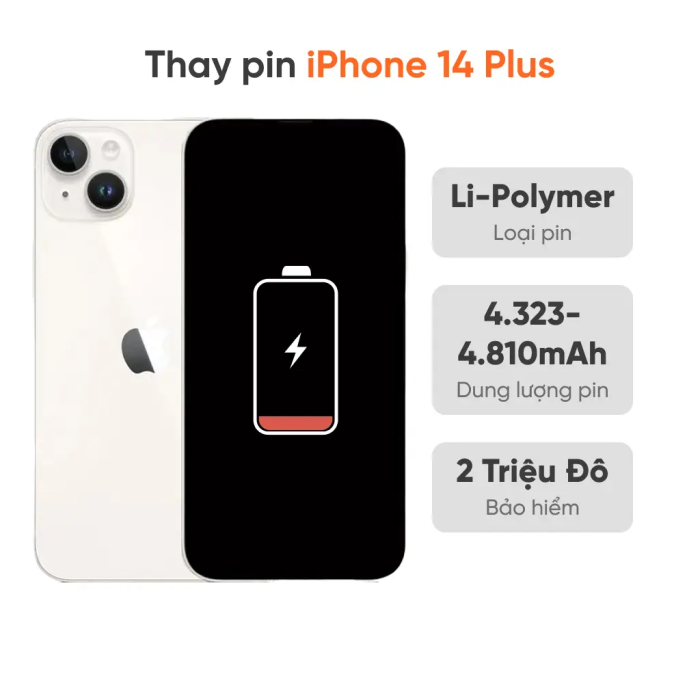 Thay pin iPhone 14 Plus