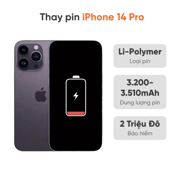 Thay pin iPhone 14 Pro