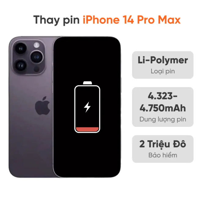 Thay pin iPhone 14 Pro Max
