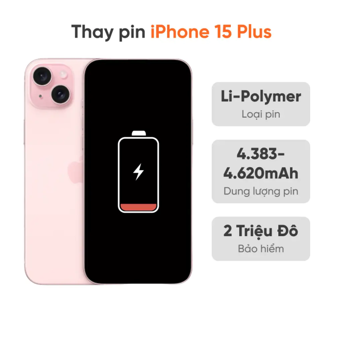 Thay pin iPhone 15 Plus
