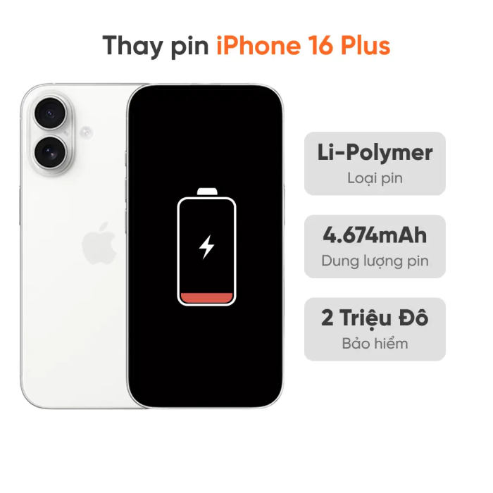 Thay pin iPhone 16 Plus