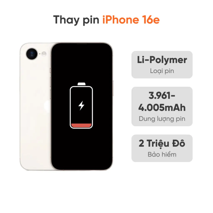 Thay pin iPhone 16e